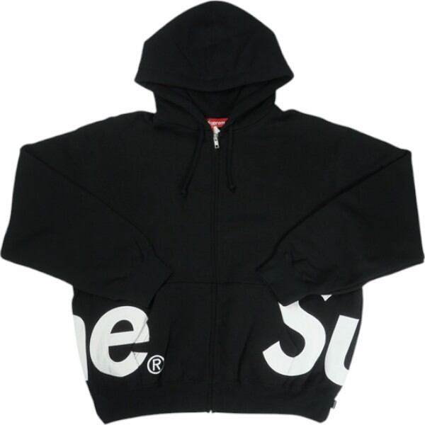 SUPREME 25SS Big Logo Zip Up Hooded Sweatshirt Black パーカー【新古品・未使用品】