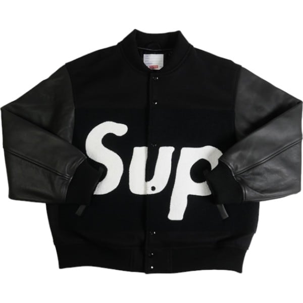 SUPREME  24SS Big Logo Chenille Varsity Jacket Black ジャケット 黒 【新古品・未使用品】