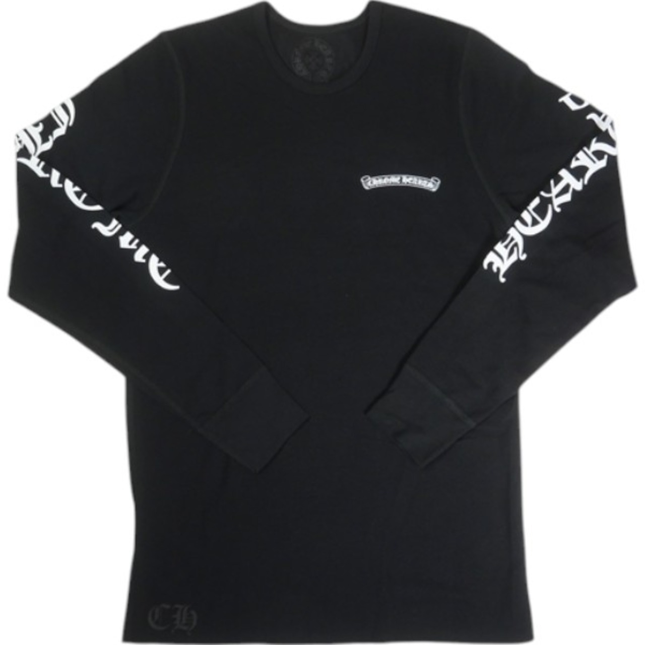 CHROME HEARTS SCROLL THERMAL L/S TEE BLACK サーマルロンT【新古品・未使用品】