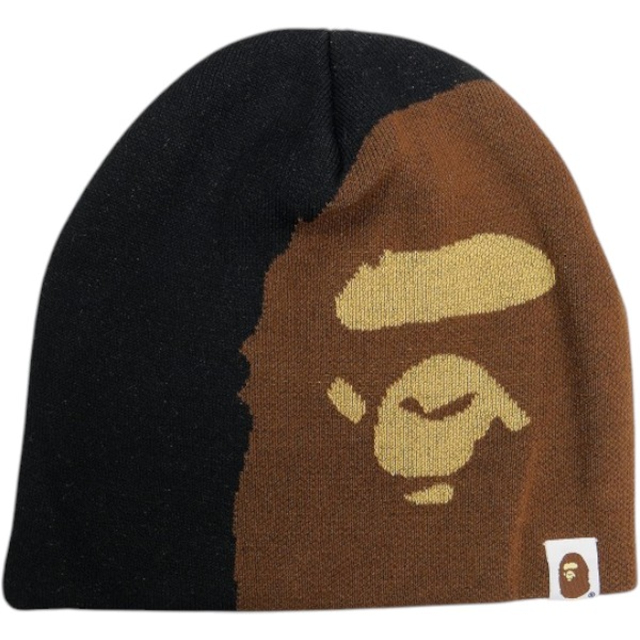A BATHING APE 26SS APE HEAD KNIT CAP BLACK サル顔ビーニー 【新古品・未使用品】
