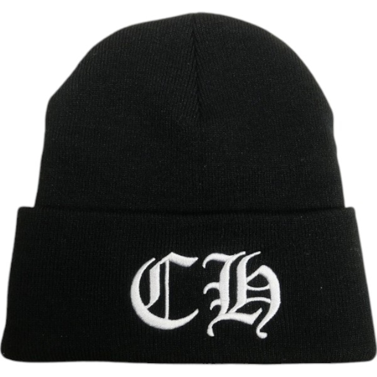 CHROME HEARTS CH WATCH CAP BLACK/WHITE ビーニー 【新古品・未使用品】