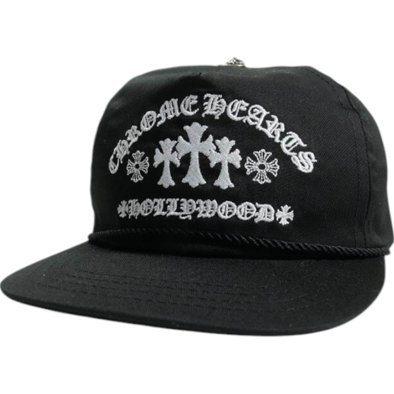 CHROME HEARTS GAS STATION 5 PANNEL CAP BLACK キャップ 【新古品・未使用品】 