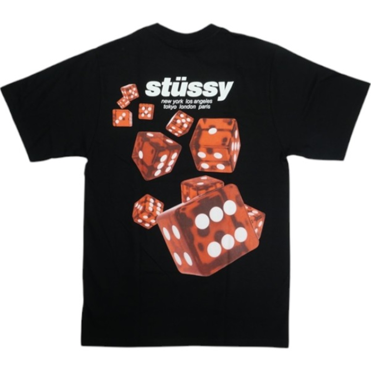 STUSSY 25SS ROLLERS TEE BLACK T黒 【新古品・未使用品】