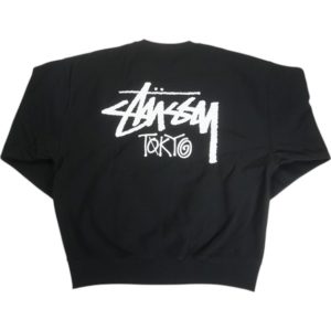 STUSSY STOCK TOKYO CREW BLACK  黒 【新古品・未使用品】 