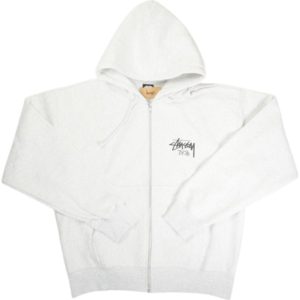 STUSSY STOCK TOKYO ZIP HOOD ASH HEATHER 灰 【新古品・未使用品】