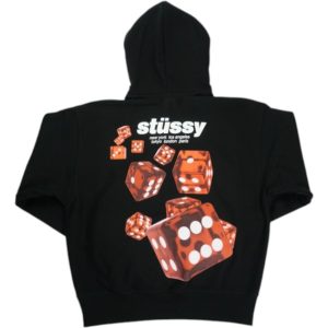 STUSSY 25FW ROLLERS HOOD BLACK 黒 【新古品・未使用品】