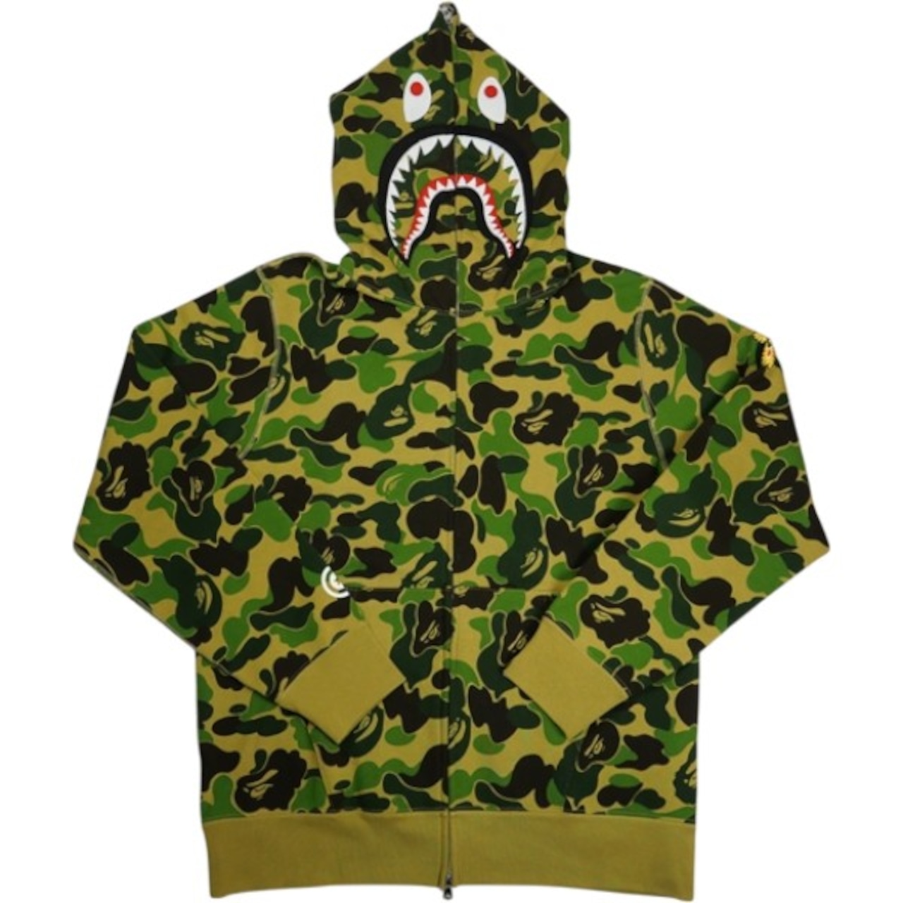 A BATHING APE 26SS 2ND ABC CAMO SHARK FULL ZIP HOODIE GREEN 緑 【新古品・未使用品】