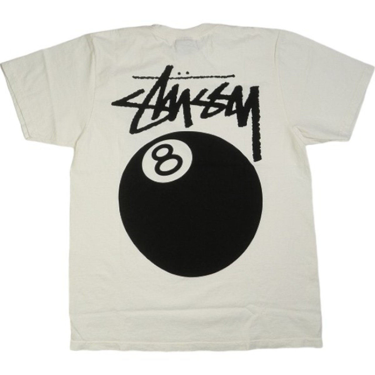 STUSSY24SS 8 BALL TEE PIGMENT DYED White 白 【新古品・未使用品】