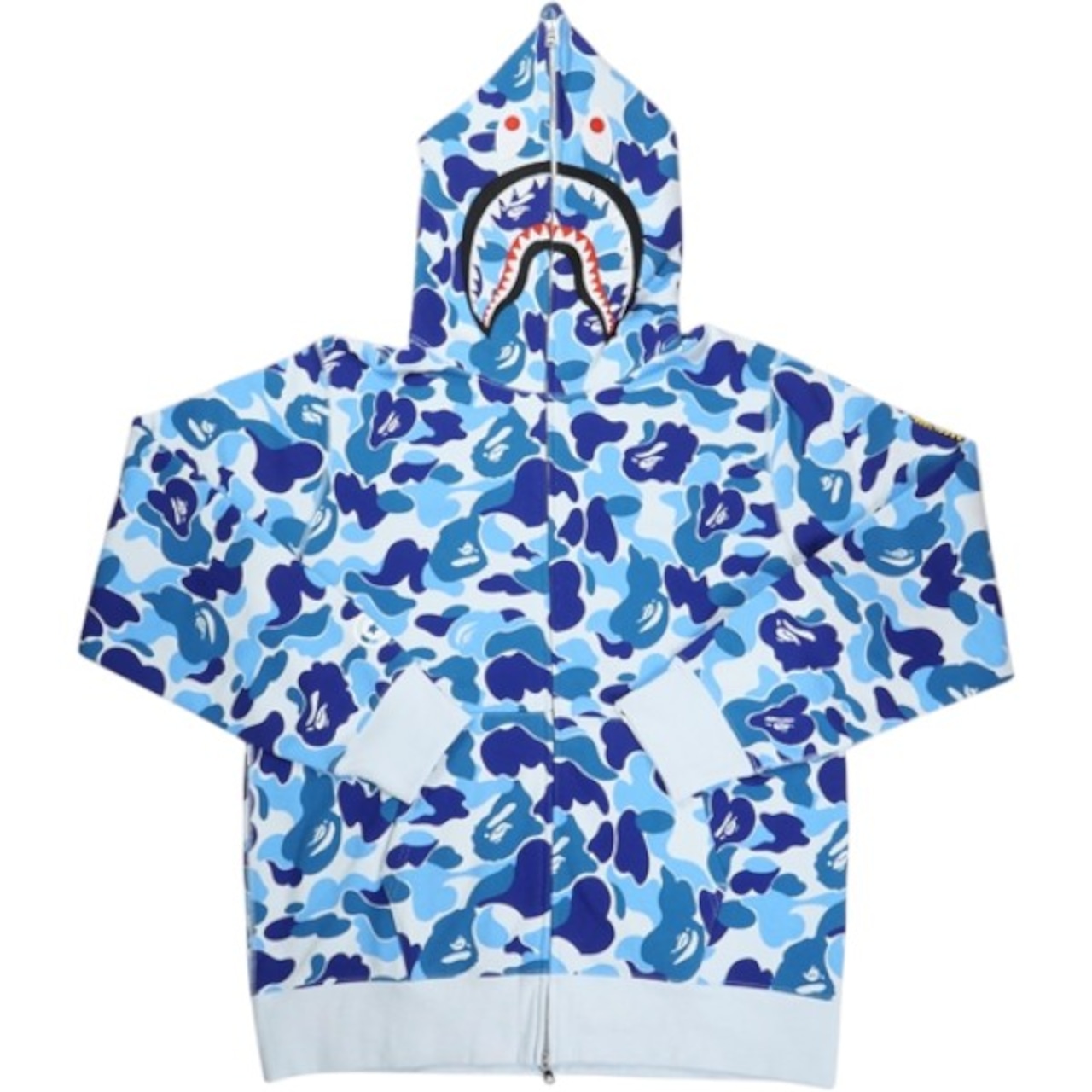 A BATHING APE 26SS 2ND ABC CAMO SHARK FULL ZIP HOODIE BLUE 青 【新古品・未使用品】