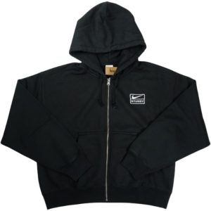 STUSSY ×NIKE 25FW STONE WASHED FLEECE ZIP HOODIE Black 黒 【新古品・未使用品】